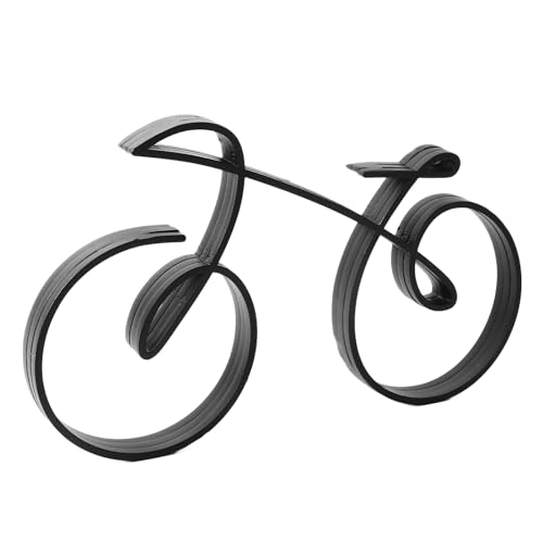 EOJDDPA Fahrradkunstskulptur Eisen minimalistischer Draht gerahmter Stil Elegante Fahrradskulptur für Radsportbegeisterte Dekoration von EOJDDPA