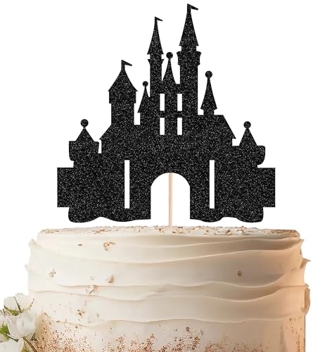 EONNCNT Castle Cake Topper – Schwarz Glitzer Schloss Thema Geburtstag Kuchen Dekoration Zubehör, Prinzessin Prinz Baby Shower Geburtstag Party Supplies Photo Booth Requisiten EONNCNT Castle Cake Topper – Schwarz Glitzer Schloss Thema Geburtstag Kuchen Dekoration Zubehör, Prinzessin Prinz Baby Shower Geburtstag Party Supplies Photo Booth Requisiten von EONNCNT