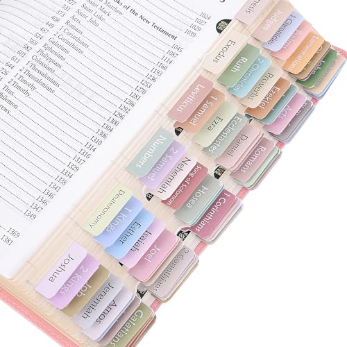 EOOUT Bibel-Tabs, 90 Tabs, Morandi Laminierte Bibelreiter für Frauen und Männer, Bibelbuch-Tabs, Testament-Bibelindex-Etiketten, Morandi Ästhetische Bibeljournaling, Studienbedarf, Zubehör EOOUT Bibel-Tabs, 90 Tabs, Morandi Laminierte Bibelreiter für Frauen und Männer, Bibelbuch-Tabs, Testament-Bibelindex-Etiketten, Morandi Ästhetische Bibeljournaling, Studienbedarf, Zubehör von EOOUT