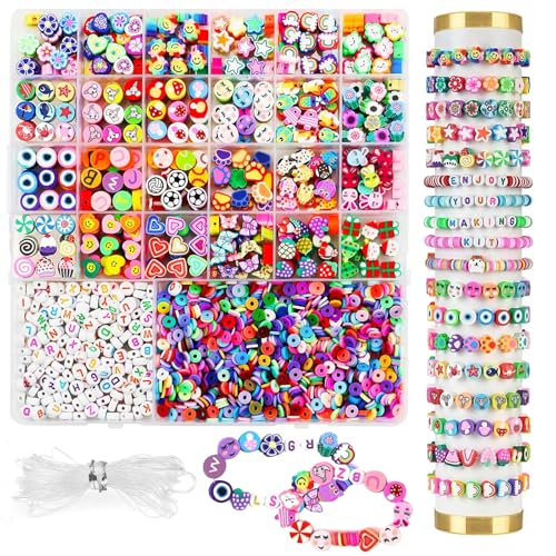 EOPUOZS 2300pcs Perlen für Armbänder, Perlen zum Auffädeln, Armbänder Selber Machen Kinder, DIY Kunst Handwerk, Geburtstagsgeschenke für Kinder Mädchen Alter 6-12 EOPUOZS 2300pcs Perlen für Armbänder, Perlen zum Auffädeln, Armbänder Selber Machen Kinder, DIY Kunst Handwerk, Geburtstagsgeschenke für Kinder Mädchen Alter 6-12 von EOPUOZS