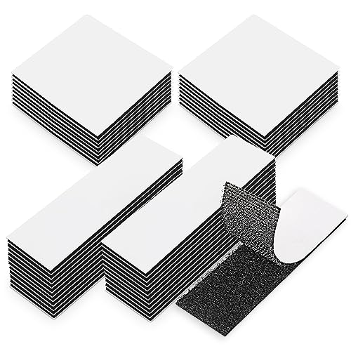 EOTW Klettband Selbstklebend Extra Stark, Doppelseitiges Klettverschluss Selbstklebend Schwarz für Wände/Boden/Tür/Gläser/Metalle von EOTW
