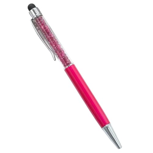 EPANO 10 Stück Kugelschreiber mit individuellem Logo, Diamant-Kristall-Kugelschreiber, personalisierbare Gravur, Name, Touchscreen-Stift, Schulgeschenke, Werbung, Metallstift (Weinrot 2) von EPANO