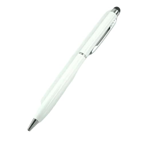 EPANO 20–200 Stifte pro Packung Mini Metall 2-in-1 Stylus Universal-Kugelschreiber Textgravur benutzerdefiniertes Logo Büro Schule Werbung Stift (K,20 Stück Stifte) von EPANO