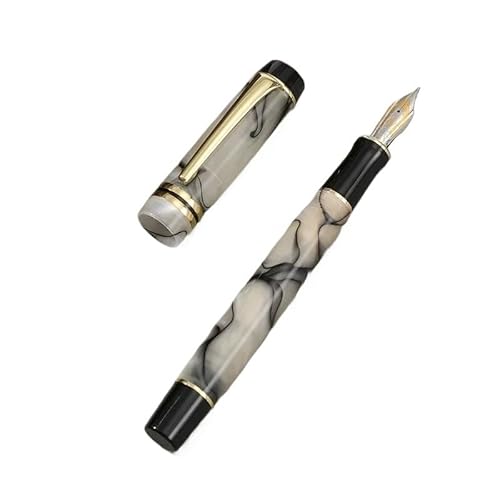EPANO Acryl-Füllfederhalter, goldener Clip, EF M, Schreibtinte, Stifte für Geschäft, Büro, Schule, Lieferant, Geschenk, Stifte für Schüler (C-EF) von EPANO