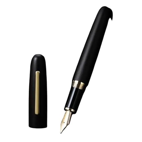 EPANO Füllfederhalter aus Naturholz, 0,38/0,5/1,0 mm, extra feine Feder, luxuriös, elegant, für Büro, Schule, Schreibwaren (05, gebogen (1,0 mm)) von EPANO
