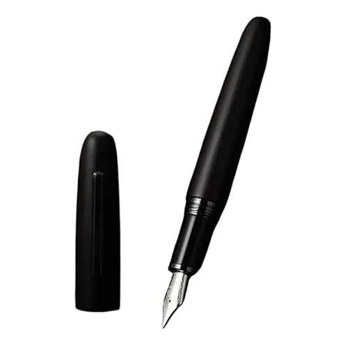 EPANO Füllfederhalter aus Naturholz, 0,38/0,5/1,0 mm, extra feine Feder, luxuriös, elegant, für Büro, Schule, Schreibwaren (06, gebogen (1,0 mm)) von EPANO