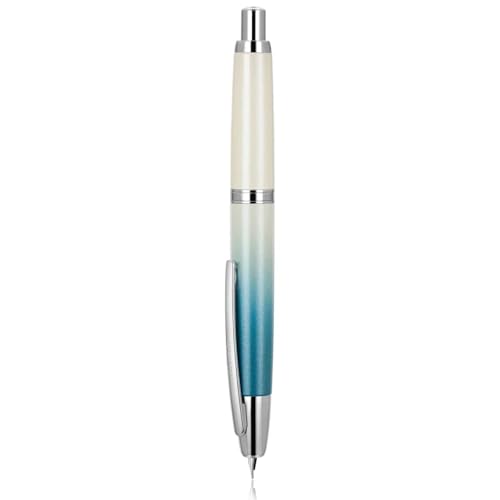 EPANO Füllfederhalter mit Farbverlauf, einziehbar, EF/F-Feder mit Tintenkonverter, Schreibgeschenkstift (01, F) von EPANO