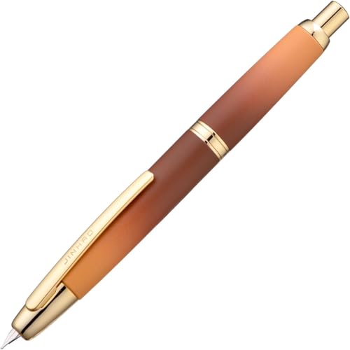 EPANO Füllfederhalter mit Farbverlauf, einziehbar, EF/F-Feder mit Tintenkonverter, Schreibgeschenkstift (04, EF) von EPANO