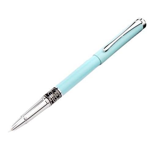 EPANO Füllfederhalter mit extra feiner Feder, 0,38 mm, für Finanzen, luxuriöse Metalltinte, Bürobedarf, Schulbedarf, Geburtstagsgeschenk, Blau von EPANO