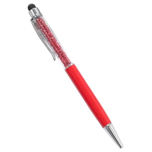 EPANO Kugelschreiber mit individuellem Logo, Diamant-Kristall-Kugelschreiber, personalisierbar, für Namen, Touchscreen-Stifte, Schulgeschenke, Werbung, Metallstift, Rot, 10 Stück von EPANO