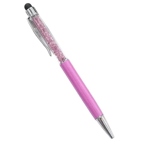 EPANO Kugelschreiber mit individuellem Logo, Diamant-Kristall-Kugelschreiber, personalisierbar, für Namen, Touchscreen-Stifte, Schulgeschenke, Werbung, Metallstift, Violett, 10 Stück von EPANO