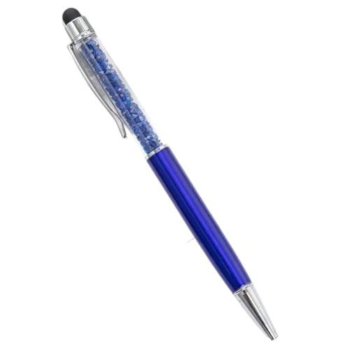 EPANO Kugelschreiber mit individuellem Logo, Diamant-Kristall-Kugelschreiber, personalisierbar, für Namen, Touchscreen-Stifte, Schulgeschenke, Werbung, Metallstift (dunkelblau), 10 Stück von EPANO