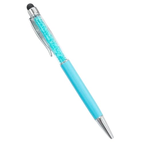 EPANO Kugelschreiber mit individuellem Logo, Diamant-Kristall-Kugelschreiber, personalisierbar, für Namen, Touchscreen-Stifte, Schulgeschenke, Werbung, Metallstift (hellblau), 10 Stück von EPANO