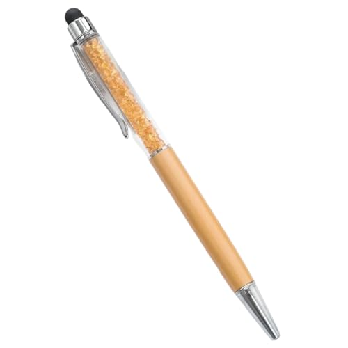 EPANO Kugelschreiber mit individuellem Logo, Diamant-Kristall-Kugelschreiber, personalisierbar, für Namen, Touchscreen-Stifte für Schule, Geschenke, Werbung, Metallstift, goldfarben, 10 Stück von EPANO