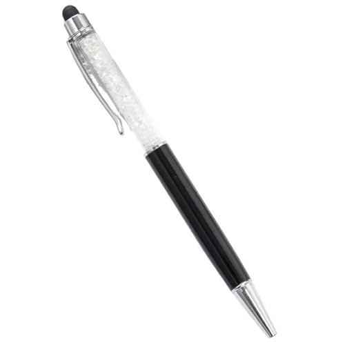 EPANO Kugelschreiber mit individuellem Logo, Diamant-Kristall-Kugelschreiber, personalisierbar, für Namen, Touchscreen-Stifte für Schule, Geschenke, Werbung, Metallstift (Schwarz-Weiß), 10 Stück von EPANO