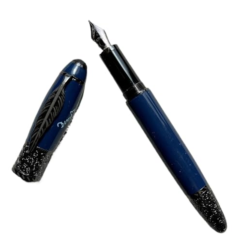 EPANO Metall-Füllfederhalter, EF-F-Feder, minimalistisch, High-End, Luxus, für Schule, Büro, Schreibbedarf, Tintenroller (01, Stift mit Box) von EPANO