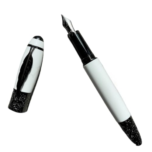 EPANO Metall-Füllfederhalter, EF-F-Feder, minimalistisch, High-End, Luxus, für Schule, Büro, Schreibbedarf, Tintenroller (02, Stift mit Box) von EPANO