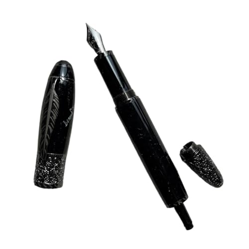EPANO Metall-Füllfederhalter, EF-F-Feder, minimalistisch, luxuriös, für Schule, Büro, Schreibbedarf, Tintenroller (04, Stift mit Beutel) von EPANO