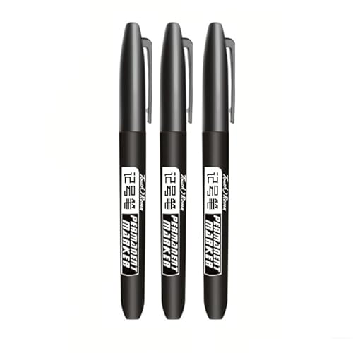 EPANO Permanentmarker, wasserfeste Tinte, feine Spitze, schwarz, blau, rot, Öltinte, 1,5 mm, runde Spitze, feine Farbmarker, 3 Stück von EPANO