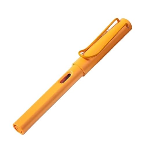 EPANO Tintenschreiber, elegantes Design, EF/F/0,38 mm, Füllfederhalter mit Kapuze für gleichmäßiges Schreiben, ideal für Unterschrift, Schulbedarf (Mango-Gelb, 0,38 mm Feder) von EPANO