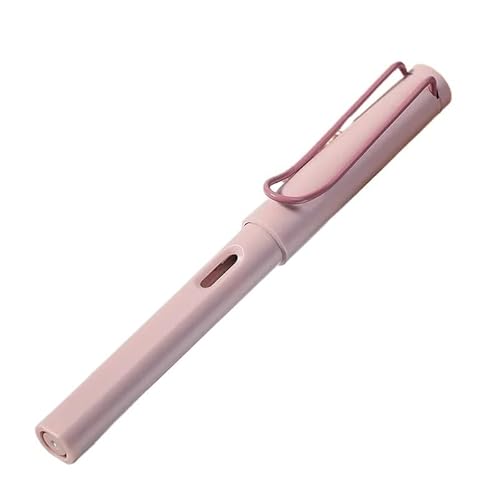 EPANO Tintenschreiber, elegantes Design, EF/F/0,38 mm, Füllfederhalter mit Kapuze für gleichmäßiges Schreiben, ideal für Unterschrift, Schulbedarf (Morandi Pink, EF) von EPANO