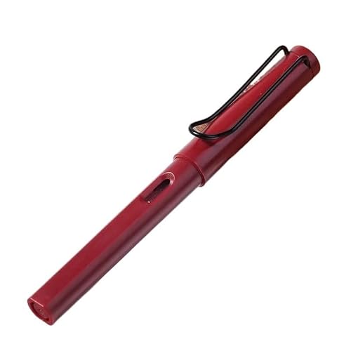 EPANO Tintenschreiber, elegantes Design, EF/F/0,38 mm, Füllfederhalter mit Kapuze für gleichmäßiges Schreiben, ideal für Unterschrift, Schulbedarf (Vintage Red, F) von EPANO