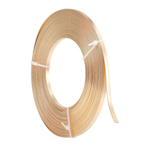 10 m (32,8 Fuß) Flacher Aluminium-Basteldraht – 5 mm breit, weich und biegsam for die Schmuckherstellung, Bildhauerei, Zargenfassung, Armaturen, DIY-Metallhandwerk von EPASHA