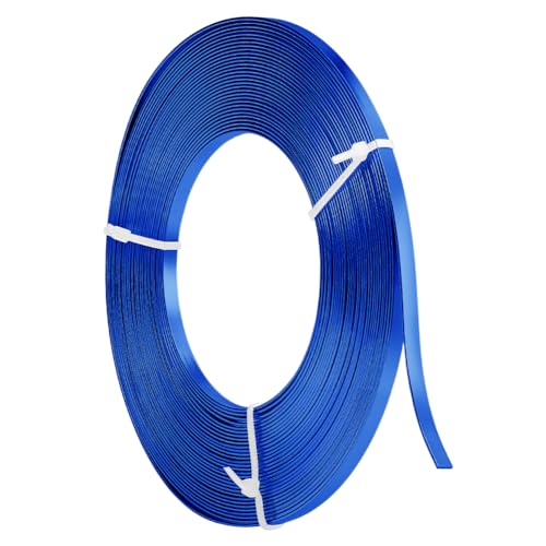 10 m (32,8 Fuß) Flacher Aluminium-Basteldraht – 5 mm breit, weich und biegsam for die Schmuckherstellung, Bildhauerei, Zargenfassung, Armaturen, DIY-Metallhandwerk von EPASHA