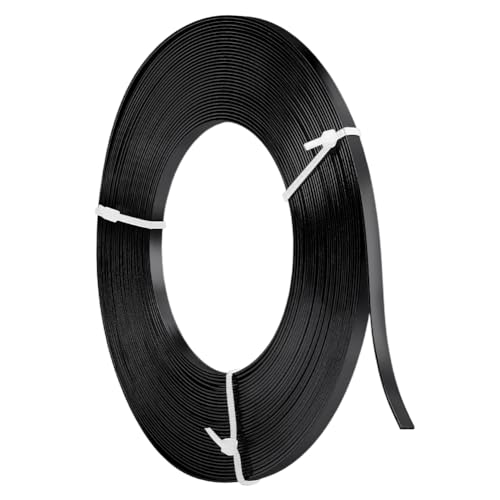 10 m (32,8 Fuß) Flacher Aluminium-Basteldraht – 5 mm breit, weich und biegsam for die Schmuckherstellung, Bildhauerei, Zargenfassung, Armaturen, DIY-Metallhandwerk von EPASHA