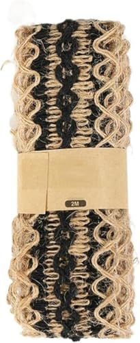 Sackleinen, Jutestoff, Sackleinenstoff, 2 Meter Sackleinenbänder, natürliches Juteband for Heimwerker, Kunsthandwerk, Hochzeit, Party, Weihnachten, Festival, Dekoration (natürliche Farbe 3-1)(Natural Sackleinen, Jutestoff, Sackleinenstoff, 2 Meter Sackleinenbänder, natürliches Juteband for Heimwerker, Kunsthandwerk, Hochzeit, Party, Weihnachten, Festival, Dekoration (natürliche Farbe 3-1)(Natural von EPASHA