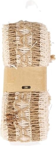 Sackleinen, Jutestoff, Sackleinenstoff, 2 Meter Sackleinenbänder, natürliches Juteband for Heimwerker, Kunsthandwerk, Hochzeit, Party, Weihnachten, Festival, Dekoration (natürliche Farbe 3-1)(Natural Sackleinen, Jutestoff, Sackleinenstoff, 2 Meter Sackleinenbänder, natürliches Juteband for Heimwerker, Kunsthandwerk, Hochzeit, Party, Weihnachten, Festival, Dekoration (natürliche Farbe 3-1)(Natural von EPASHA