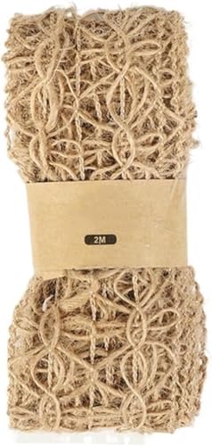 Sackleinen, Jutestoff, Sackleinenstoff, 2 Meter Sackleinenbänder, natürliches Juteband for Heimwerker, Kunsthandwerk, Hochzeit, Party, Weihnachten, Festival, Dekoration (natürliche Farbe 3-1)(Natural Sackleinen, Jutestoff, Sackleinenstoff, 2 Meter Sackleinenbänder, natürliches Juteband for Heimwerker, Kunsthandwerk, Hochzeit, Party, Weihnachten, Festival, Dekoration (natürliche Farbe 3-1)(Natural von EPASHA