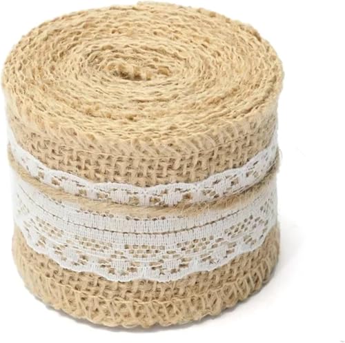 Sackleinen, Sackleinenstoff, Sackleinenstoff, 1 Stück, 5 cm x 200 cm, natürliche Jute-Sackleinenrolle, weiße Spitze, Sackleinenbesatz, Tischläuferbänder, Rustikalität, Hochzeitsdekoration, DIY-Handwer Sackleinen, Sackleinenstoff, Sackleinenstoff, 1 Stück, 5 cm x 200 cm, natürliche Jute-Sackleinenrolle, weiße Spitze, Sackleinenbesatz, Tischläuferbänder, Rustikalität, Hochzeitsdekoration, DIY-Handwer von EPASHA