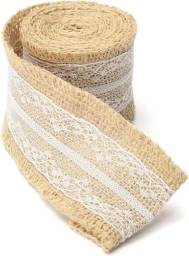 Sackleinen, Sackleinenstoff, Sackleinenstoff, 1 Stück, 5 cm x 200 cm, natürliche Jute-Sackleinenrolle, weiße Spitze, Sackleinenbesatz, Tischläuferbänder, Rustikalität, Hochzeitsdekoration, DIY-Handwer Sackleinen, Sackleinenstoff, Sackleinenstoff, 1 Stück, 5 cm x 200 cm, natürliche Jute-Sackleinenrolle, weiße Spitze, Sackleinenbesatz, Tischläuferbänder, Rustikalität, Hochzeitsdekoration, DIY-Handwer von EPASHA