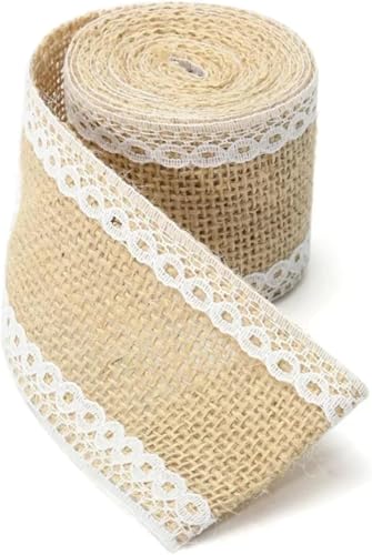 Sackleinen, Sackleinenstoff, Sackleinenstoff, 1 Stück, 5 cm x 200 cm, natürliche Jute-Sackleinenrolle, weiße Spitze, Sackleinenbesatz, Tischläuferbänder, Rustikalität, Hochzeitsdekoration, DIY-Handwer Sackleinen, Sackleinenstoff, Sackleinenstoff, 1 Stück, 5 cm x 200 cm, natürliche Jute-Sackleinenrolle, weiße Spitze, Sackleinenbesatz, Tischläuferbänder, Rustikalität, Hochzeitsdekoration, DIY-Handwer von EPASHA