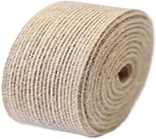 Sackleinen, Sackleinenstoff, Sackleinenstoff, 10 m, natürliche Jute-Sackleinen, Sackleinen, Rollen, Vintage, rustikaler Jutestoff, Hochzeit, Verpackung, Festival-Dekoration (3,8 cm)(3.8cm) von EPASHA