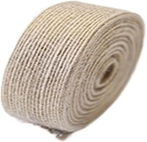 Sackleinen, Sackleinenstoff, Sackleinenstoff, 10 m, natürliche Jute-Sackleinen, Sackleinen, Rollen, Vintage, rustikaler Jutestoff, Hochzeit, Verpackung, Festival-Dekoration (3,8 cm)(3cm) von EPASHA