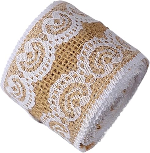 Sackleinen, Sackleinenstoff, Sackleinenstoff, 2 m/Rolle, Hochzeits-, Party-, Dekorations-Spitzenband, DIY-Nähzubehör, natürliches Jute-Sackleinenband, Stoffwickel, Juterolle, Vintage (natürliche Farbe Sackleinen, Sackleinenstoff, Sackleinenstoff, 2 m/Rolle, Hochzeits-, Party-, Dekorations-Spitzenband, DIY-Nähzubehör, natürliches Jute-Sackleinenband, Stoffwickel, Juterolle, Vintage (natürliche Farbe von EPASHA