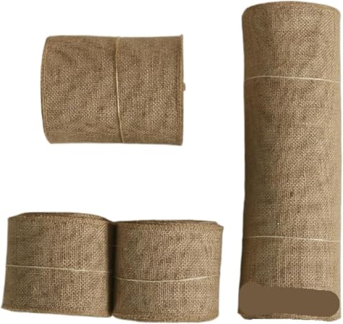 Sackleinen, Sackleinenstoff, Sackleinenstoff, 5 cm/10 cm/15 cm/35,5 cm Breite, Jute-Tischläufer, Sackleinenstoff for Sackleinen, Stuhlschärpen, Sackleinenband (5 cm x 10 Meter)(30cm*5 meter) von EPASHA