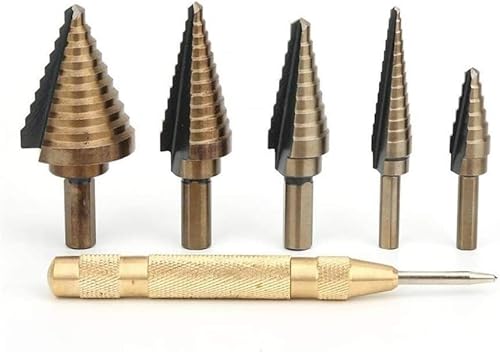 Stufenbohrer, Stufenbohrer, Hartmetall-Stufenbohrer, HSS-Kobalt-Stufenbohrer, Schnellarbeitsstahl, Kegel-Stufenbohrer, Körner, Holzbearbeitungsbohrer Stufenbohrer, Stufenbohrer, Hartmetall-Stufenbohrer, HSS-Kobalt-Stufenbohrer, Schnellarbeitsstahl, Kegel-Stufenbohrer, Körner, Holzbearbeitungsbohrer von EPASHA