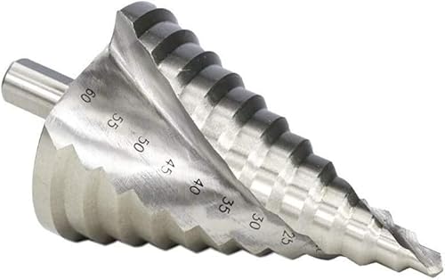 Stufenbohrer, Stufenbohrer, Hartmetall-Stufenbohrer, HSS-Stufenbohrer, Spiralnut, Pagodenbohrer, Dreiecksgriff, Meißel, Stufenkegelbohrer, Elektrowerkzeug (1 Stück, 432mm) (1 Stück, 432mm)(1pc 6 60mm) von EPASHA