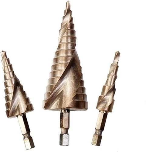 Stufenbohrer, Stufenbohrer, Hartmetall-Stufenbohrer, HSS-Stufenbohrer-Set, Schnellarbeitsstahl, konischer Sechskantschaft, Stufenbohrloch for Metall, Edelstahl, Fräser, Stahlwerkzeug (4, 12, 20, 32 mm Stufenbohrer, Stufenbohrer, Hartmetall-Stufenbohrer, HSS-Stufenbohrer-Set, Schnellarbeitsstahl, konischer Sechskantschaft, Stufenbohrloch for Metall, Edelstahl, Fräser, Stahlwerkzeug (4, 12, 20, 32 mm von EPASHA