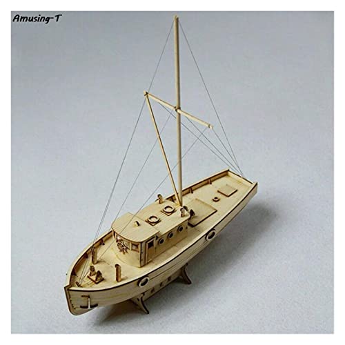 EPEDIC Für:Videoproduktion 1/30 Nurkse Zusammengebautes Holzsegelboot DIY Holzbausatz Jigsaw Segelbootmodell DIY & Handwerk von EPEDIC