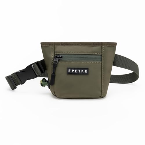 EPETKO Leckerlibeutel für Hunde mit Metall-Gürtelclip, Leistungsstarke Magnetverschluss Gerät Beutel Leckerli Hund Gürtel, Große Kapazität Hund Leckerli Tasche Beutel mit Poop Bag Dispenser (Grün) EPETKO Leckerlibeutel für Hunde mit Metall-Gürtelclip, Leistungsstarke Magnetverschluss Gerät Beutel Leckerli Hund Gürtel, Große Kapazität Hund Leckerli Tasche Beutel mit Poop Bag Dispenser (Grün) von EPETKO