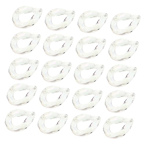 20Stücke Acryl Verbindungsringe für DIY Armbänder Leicht und Langlebig für Schmuckherstellung und Reparatur Vielseitig Einsetzbare Schnallen für Projekte 20Stücke Acryl Verbindungsringe für DIY Armbänder Leicht und Langlebig für Schmuckherstellung und Reparatur Vielseitig Einsetzbare Schnallen für Projekte von EPIGEIST