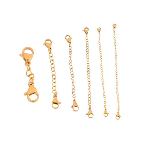 6Stücke Hummerkrallenverschluss Verlängerungskette Teiliges Schmuck Zubehör für DIY und Armbänder Leicht zu Handhaben 6Stücke Hummerkrallenverschluss Verlängerungskette Teiliges Schmuck Zubehör für DIY und Armbänder Leicht zu Handhaben von EPIGEIST