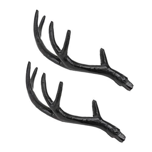 EPIGEIST 1 Paar Simulierte Hirschgeweih Haarschmuck DIY Dekoration für Karneval und Halloween Mittlere Schwarz Langlebiges Material für Kreative Projekte von EPIGEIST