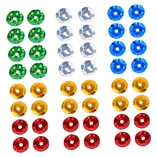 EPIGEIST 1 Packung DIY Handgemachte Pailletten Bunte Glänzende Dekorationsmaterialien für Kleidung Schmuck und Bastelprojekte Rundpailletten für Kreative DIY Projekte von EPIGEIST