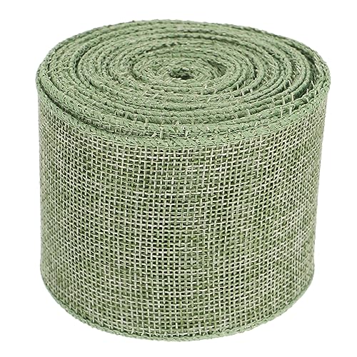 EPIGEIST 1 Rolle Gurtbandimitat aus Leinen Garnband für Farbe Jute farbig geflochten Sackleinen Wickelband Band zum Basteln dekoratives Band Stoffbänder Blumenwickband Polyester Grün EPIGEIST 1 Rolle Gurtbandimitat aus Leinen Garnband für Farbe Jute farbig geflochten Sackleinen Wickelband Band zum Basteln dekoratives Band Stoffbänder Blumenwickband Polyester Grün von EPIGEIST