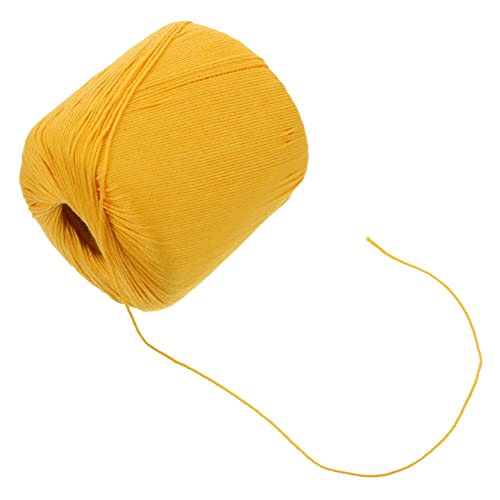 EPIGEIST 1 Rolle Häkeln von Baumwollfaden natürlich handgefertigt DIY Bastelseil DIY Garn Stickgarn Baumwollgarn häkeln Strickzubehör Strickschnur Baumwolle Yellow EPIGEIST 1 Rolle Häkeln von Baumwollfaden natürlich handgefertigt DIY Bastelseil DIY Garn Stickgarn Baumwollgarn häkeln Strickzubehör Strickschnur Baumwolle Yellow von EPIGEIST